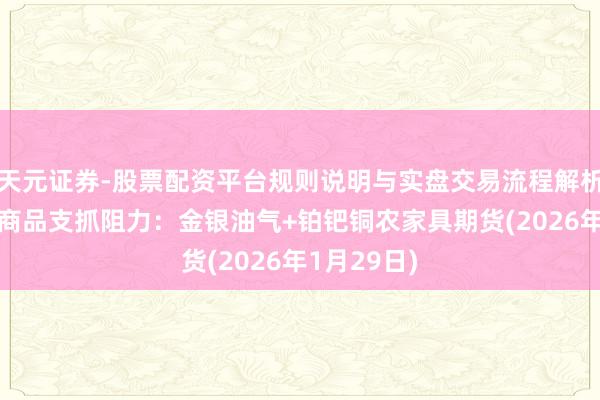 天元证券-股票配资平台规则说明与实盘交易流程解析 一张图看商品支抓阻力：金银油气+铂钯铜农家具期货(2026年1月29日)